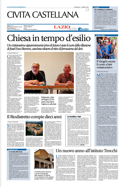 Avvenire - pagina diocesana del 01/10/2023